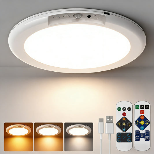 Wireless Sensor Ceiling Light with Remote Control